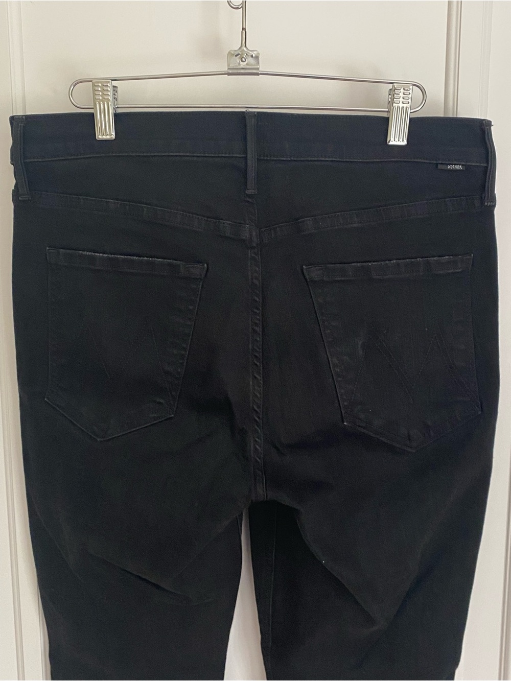 Mother: Denim- Black Mid-Rise Dazzler - Picture 5 of 9